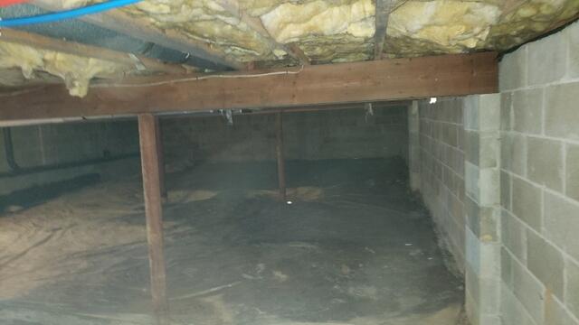 Damp Crawl Space