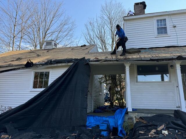 Old Shingles Are Removed