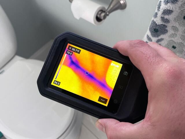 Thermal Imaging Reveals Cold Floors and Potential Air Leaks