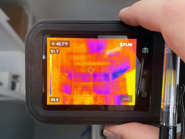 Insulation Deficiencies Allow Cold Air to Infiltrate Hallway and Home