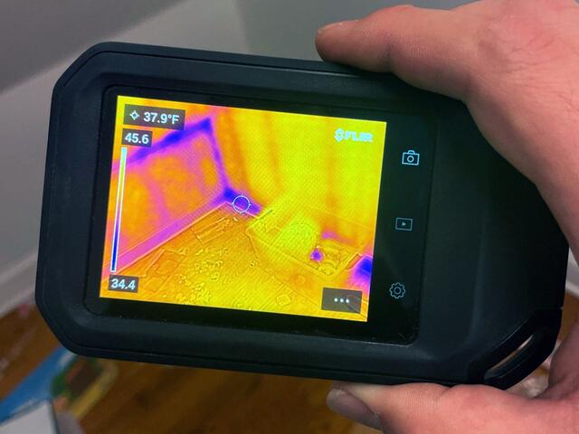 Cold Air Leaks from Closet Kneewall, Affecting Home's Comfort