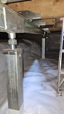 Reinforced Crawl Space Near Entry in Hawthorne, WI