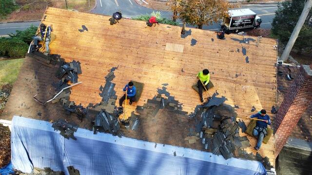 The Old Shingles Are Removed