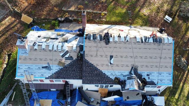 New Shingles Are Installed