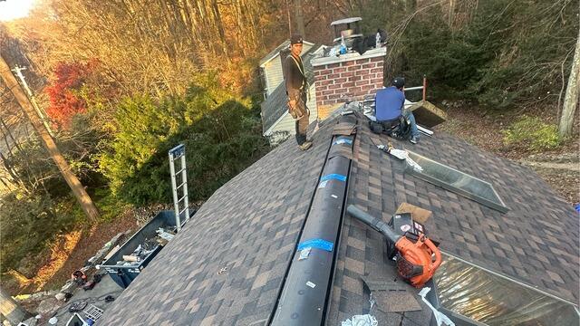 Ridge Vent Is Installed