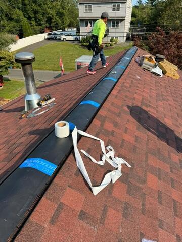 Ridge Vent Is Installed