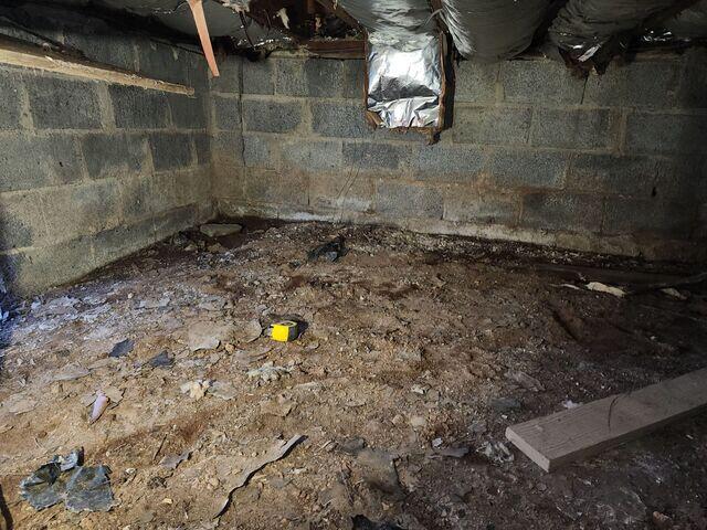Unprotected Crawlspace