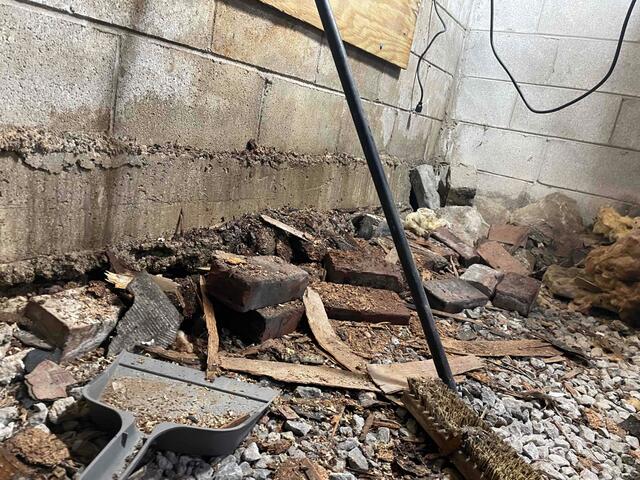 Crawl Space During Inspection
