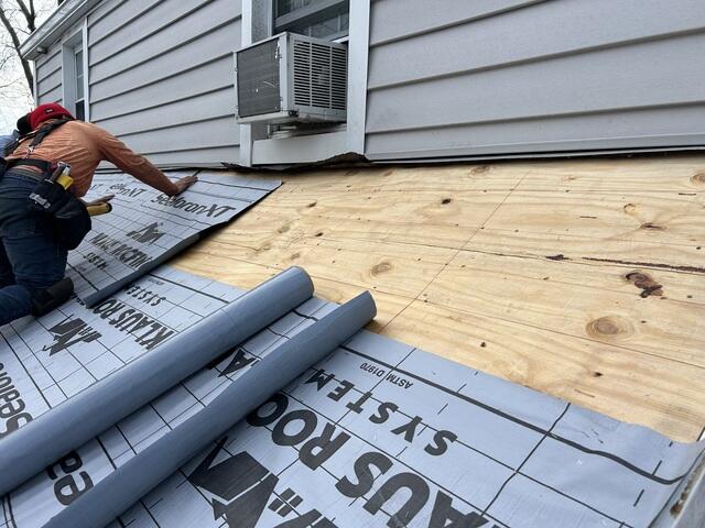 Underlayment Is Applied