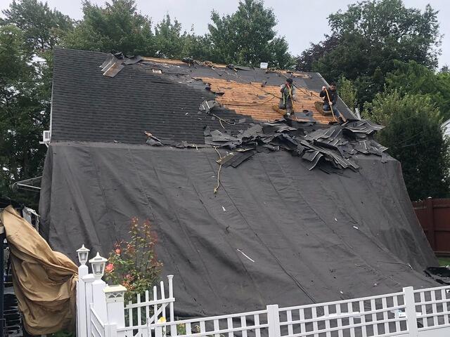 Old Shingles Are Removed