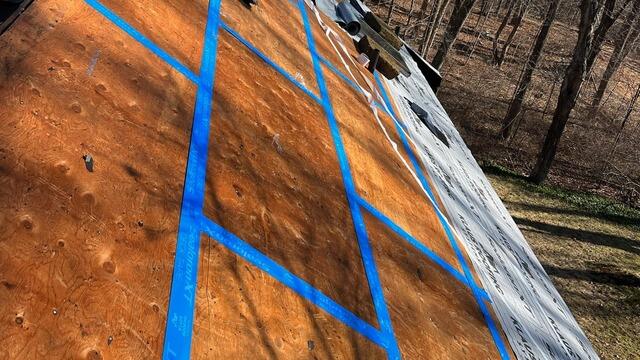 Sheathing Seams Are Taped