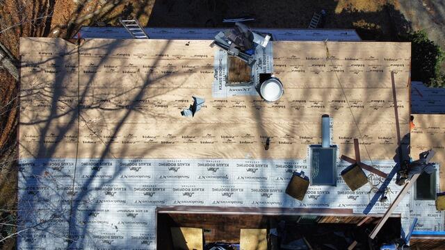 Underlayment Is Applied