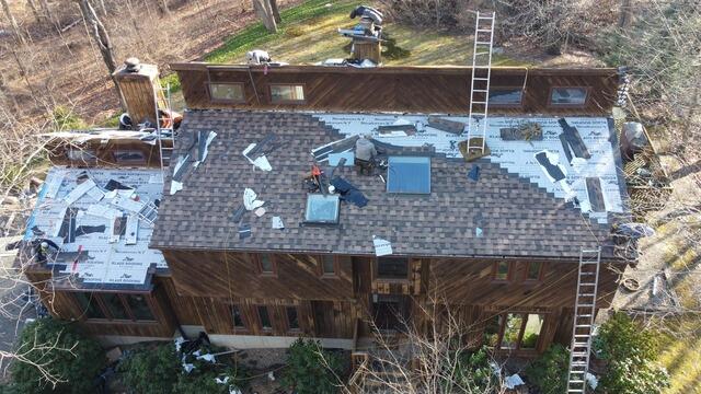 New Shingles Are Installed