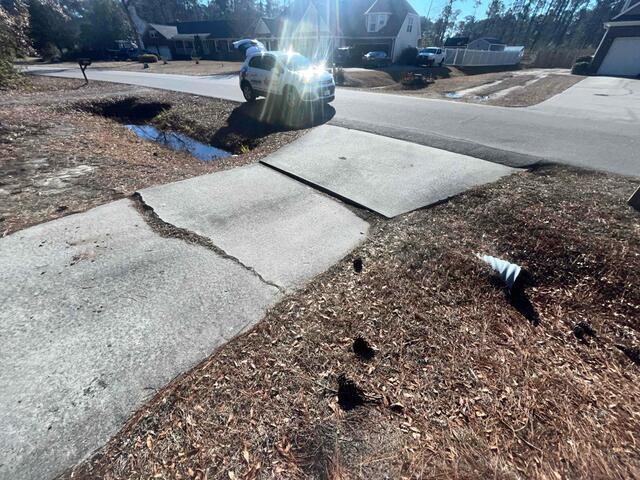 Uneven Concrete