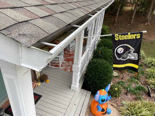 Clogged open gutter system