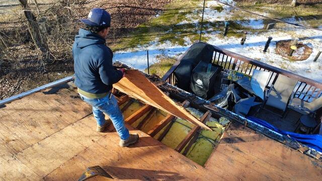Bad Plywood Is Removed