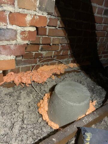 Sealing all air leaks within the attic