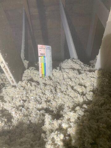 Last step : Putting Cellulose Insulation