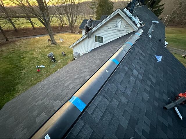 Ridge Vent Is Installed