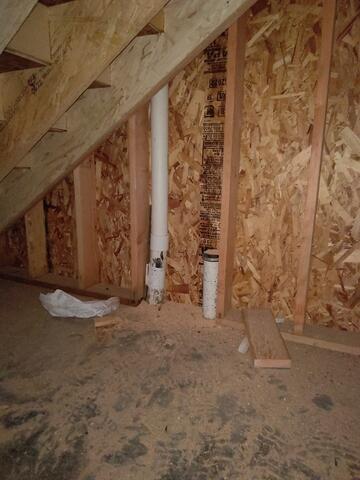 Pipe Path from Stub Up to 1st Floor