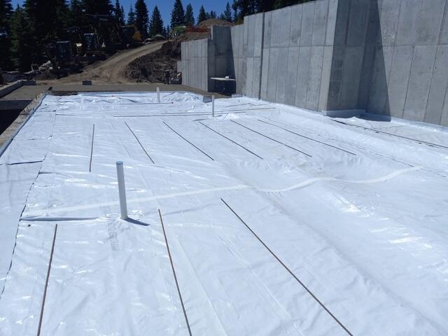 Barrier Installation Prior to Slab Pour
