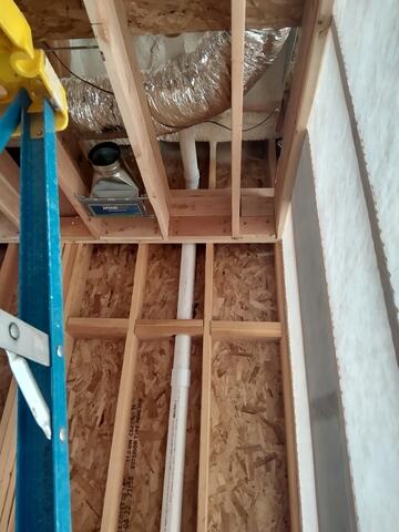 Fan Location in Attic Area