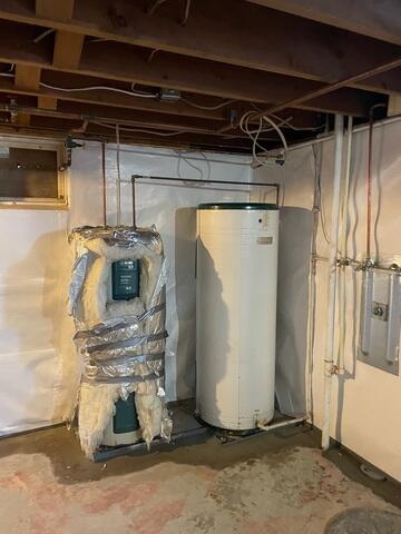 After Waterproofing Around the Water Heater