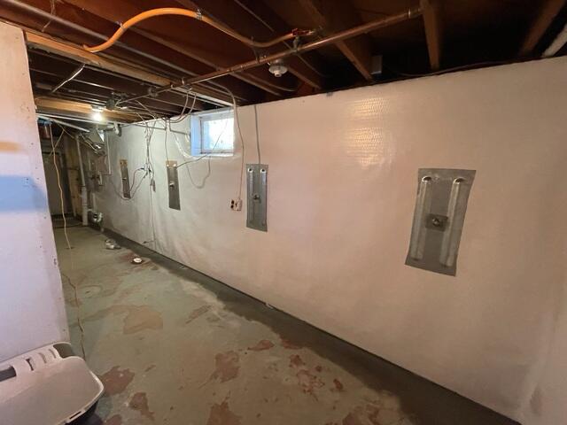 After Waterproofing and GeoLock™ Installation on Back Wall