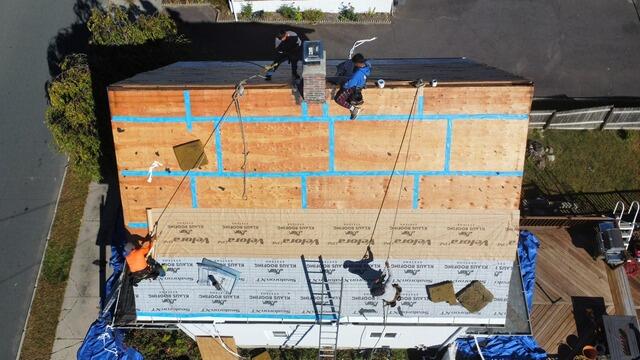 Seams Are Taped & Underlayment Is Installed
