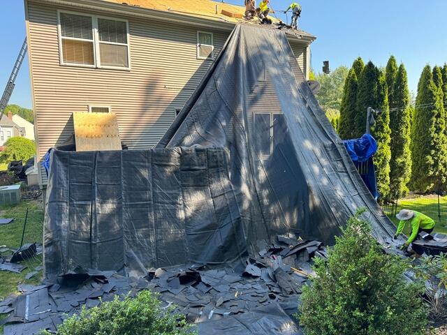 Old Shingles Are Stripped
