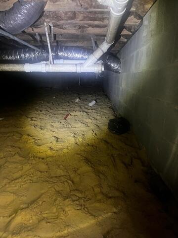 Damp Crawl Space