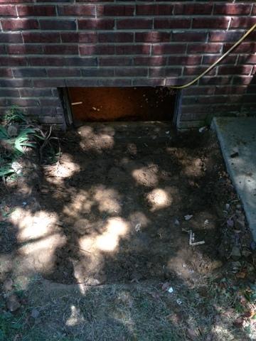 Preparing this Huntingburg, IN crawlspace for a better door