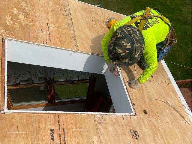 Skylight Opening Is Cleaned up