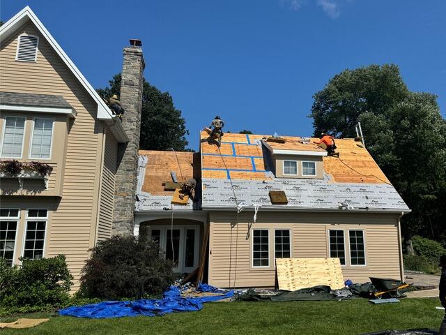 Seams Are Taped & Underlayment Is Installed