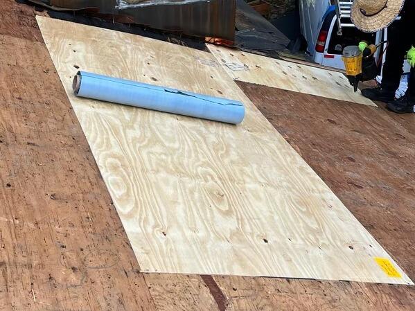 New Plywood Is Installed