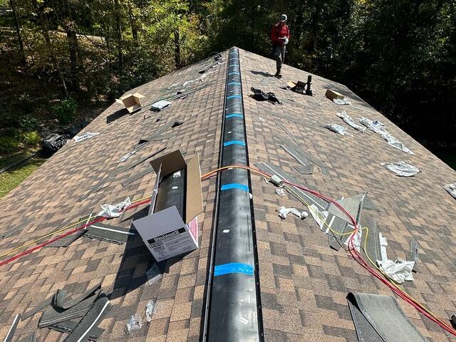Ridge Vent Is Installed