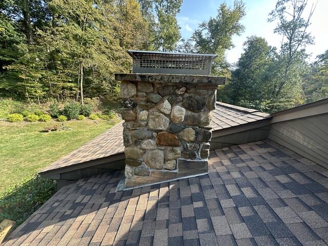 New Flashing Is Installed on the Chimney