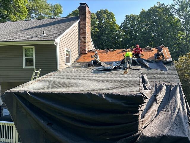 The Old Shingles Are Removed
