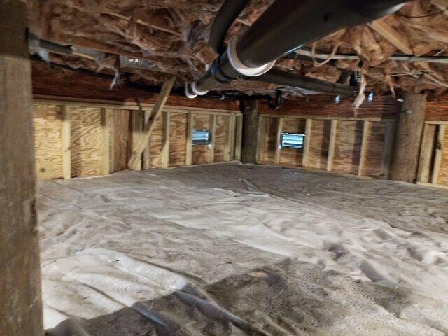 Damp Crawl Space