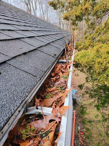 Gutters Before Cleaning