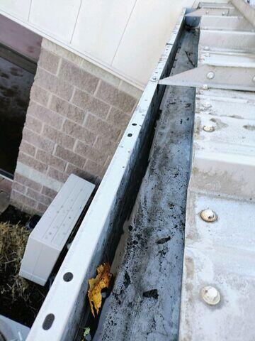 After clearing the debris