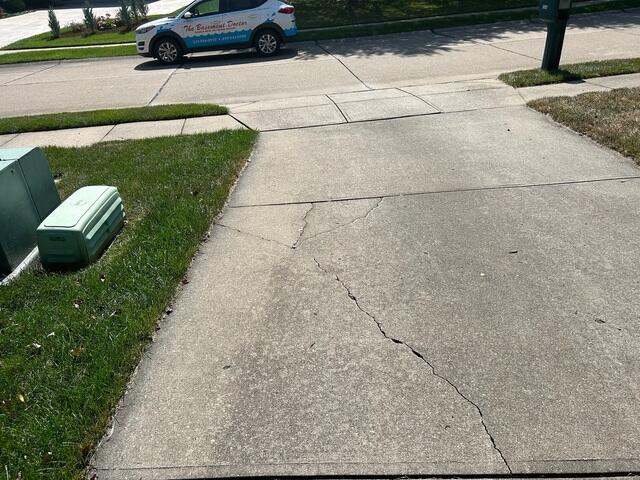 Cracked Drive Way