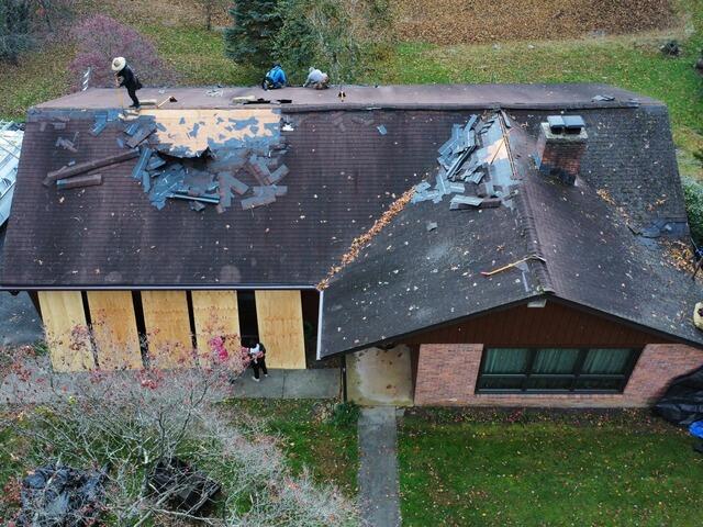 The Old Shingles Come Off