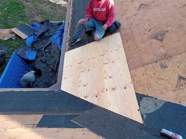 New Plywood Is Installed