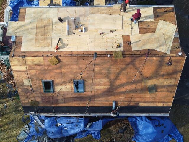 New Plywood Is Installed