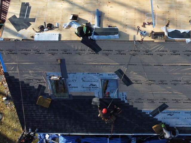 New Shingles Are Installed