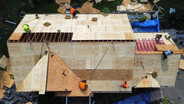 New Plywood Is Installed