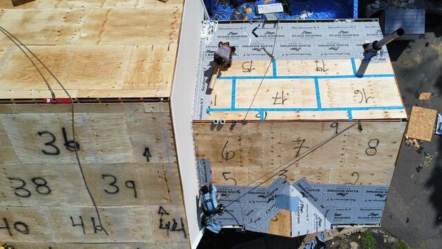 Seams Are Taped & Underlayment Is Installed