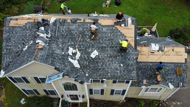 New Shingles Are Installed