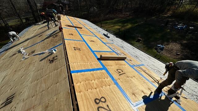 Seams Are Taped & Underlayment Is Installed